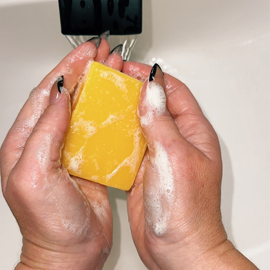 Epura™ lemon, turmeric & kojic acid brightening soap
